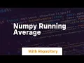 numpy running average