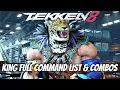 TEKKEN 8 KING Full Move List Command List Combos PS5 2023