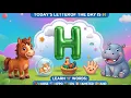Phonics Song for Kids Letter H Learn 5 Letter H Words Alphabet Sounds Words