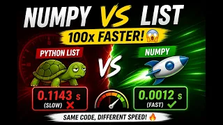 NumPy vs Python List Speed Test Why NumPy is Faster