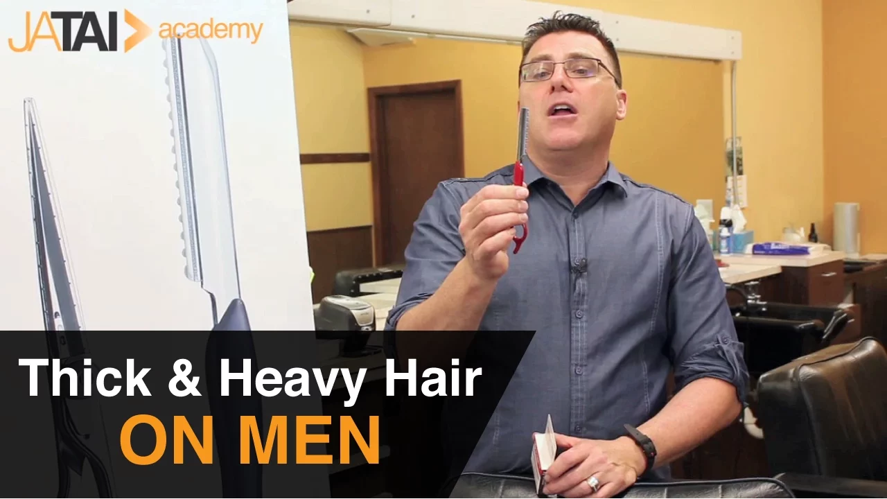 Thick and heavy hair on men