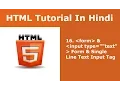 HTML Tutorial - 16