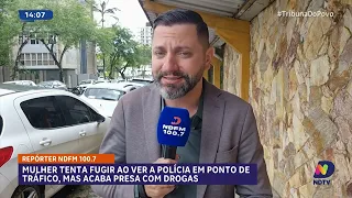 Mulher é presa em Guaramirim após tentar fugir durante flagrante de tráfico de drogas