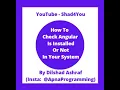 How To Check Angular Version