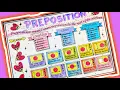 All Prepositions Chart Project TLM english TLM Preposition in English Grammar project Drawing