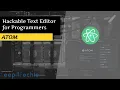 Atom Hackable Text Editor for Programmers