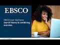 Combining searches in search history