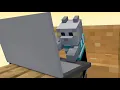 Laptop Cat Minecraft Meme