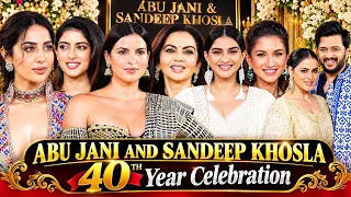 Star-Studded Night🔥Ambani, Bachchan, Kapoor & Deshmukh at Abu Jani & Sandeep Khosla 40th Celebration