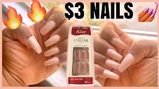 3 FAMILY DOLLAR NAILS FASTER APPLICATION LITTLE TO NO NAIL FITTINGS