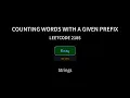 Counting Words With a Given Prefix - Leetcode 2185
