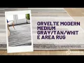 Orvelte Modern Medium White Area Rug