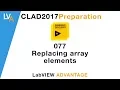 LabVIEW CLAD 077 Replacing Array Elements
