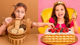 Pinker Luxus gegen Pappe – eine Herausforderung für Kinder