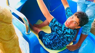 روحنا مدينة الالعاب المائيه المرعبه شوف الي حصل للحسين 