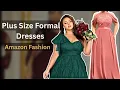 Elegant Plus Size Formal Dress for Women Details Outfit Showcase Amazon Fashion Finds