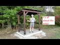 Barbecue GAZEBO - Building a SIMPLE Floating DECK