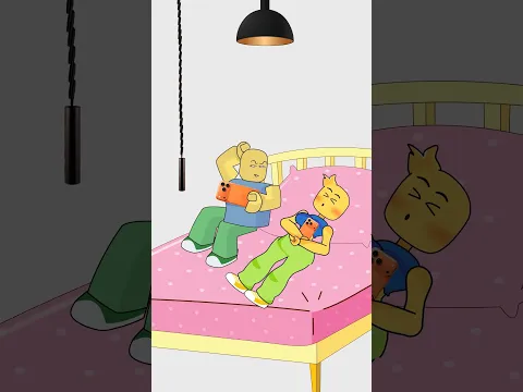 Is Roblox Noob girl sleep or awake??? #animation #robloxfriends #funny #roblox