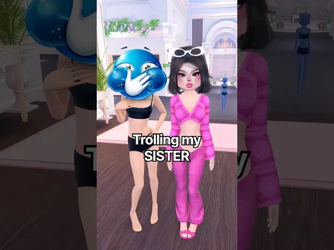 Trolling My SISTER in Dress To Impress 🤭 #dresstoimpress #dti #roblox