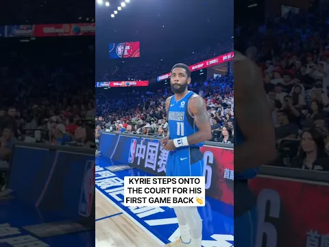 🚨 Kyrie steps onto the court for his first game back