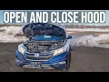 How to Open and Close the Hood - Honda CR-V 2012-2016