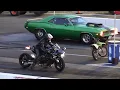 Download Lagu H2R Kawasaki vs 900hp Muscle Car - drag racing