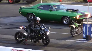 Download H2R Kawasaki vs 900hp Muscle Car - drag racing MP3