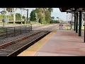 TriRail Northbound train stopping at Hollywood Station Cab Car 511 lead and f40ph 809 trail