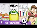 4 Fun Stories Compilation Dragons Love Tacos Book is Perfect Day The Crayons Quit Punny Dad