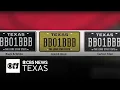 Texas brings back premium embossed license plates