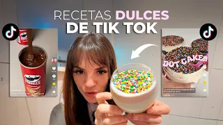 HAGO RECETAS DULCES VIRALES DE TIK TOK
