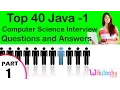 Top 40 Java - 1 cse technical interview questions and answers Tutorial for Fresher Experienced