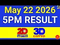 5PM Lotto Result Today May 22 2025 Swertres EZ2