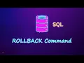 SQL ROLLBACK Command SQL for Data Science 2025