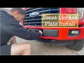 Ford F150 Front License Plate Install