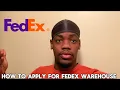 how to apply for fedex warehouse