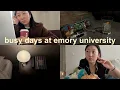 days in my life at emory university l how i study midterms balancing everything