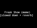 Download Lagu Freak show (meme) [slowed down + reverb]