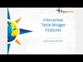 Interactive Table Widget Features in Experience Builder