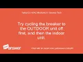 My carrier system says Fault 178 indoor unit communication