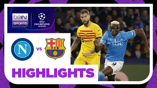 napoli 1 1 barcelona champions league 23 24 match highlights