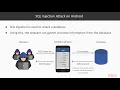 Ethical hacking 68 About SQL Injection Attack on Android