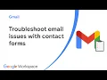 Troubleshoot email issues with contact forms