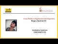 React Native Chat Application Sign In Process Java Institute Maleesha Ayeshan