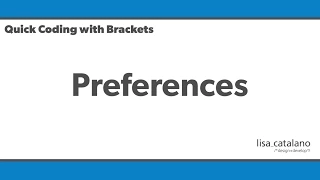 Quick Coding with Brackets - Preferences