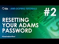 ITA Tutorials - ADAMS Resetting the password
