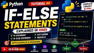 Python If-Else Statements Explained in Hindi If Elif Else Python Tutorial