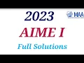 AIME I 2022 2023 solutions questions problems American Mathematics Examination Olympiad Math 2024