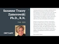 Obituary of Dr Suzanne T Zamerowski