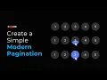 Create a Modern Pagination - HTML CSS Tutorial
